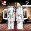 Floral Nightmare Christmas 40oz Tumbler