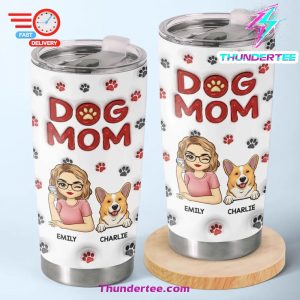 Dog Cat Personalized Custom 3D Inflated Effect Printed Tumbler