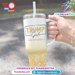 Trump Girl Votes For Trump US Election 40 Oz Stainless Steel Tumbler With Handle Gift For Best Friends BFF Sisters 2