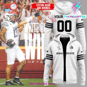 Iowa State Football 2024 Limited Edition Zip Hoodie Custom Name and Custom Number 1