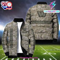 NFL Washington Commanders Camo Vetaran Puffer Jacket Personalized Your Name