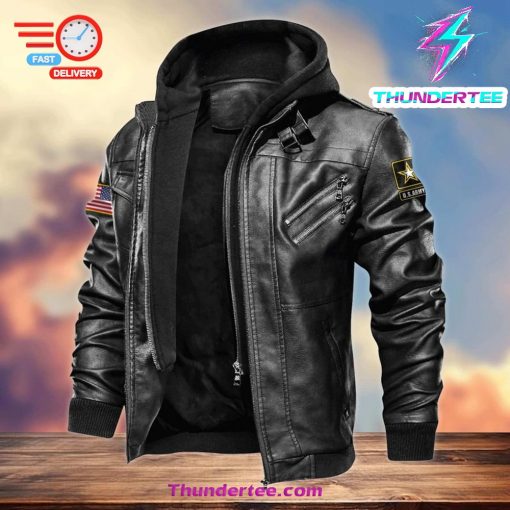 Veteran Leather Jacket: Timeless US Tribute