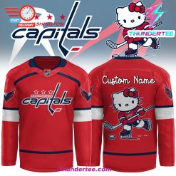 Personalization Washington Capitals X Hello Kitty Jersey 2024