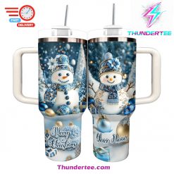 Shineful Tumbler Personalized Frosty Elegance Christmas