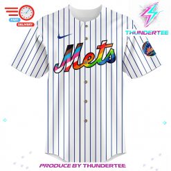 Special Pride Night New York Mets White Jersey