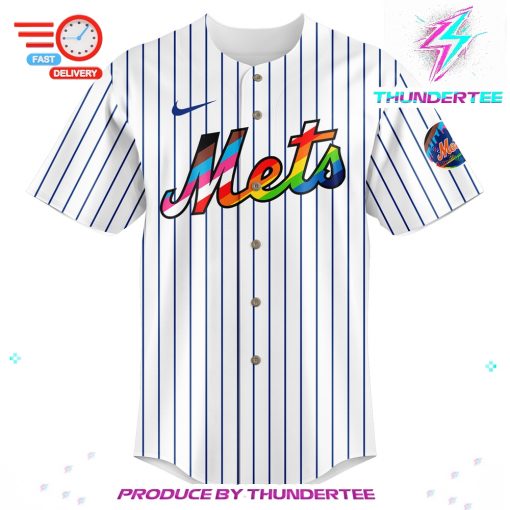 Special Pride Night New York Mets White Jersey