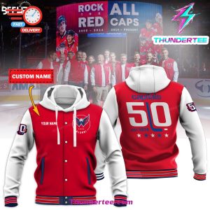 Washington Capitals 50th Anniversary Jacket Hoodie Shirt