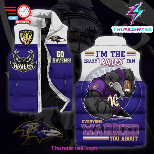 Baltimore Ravens NFL 3D Cotton Vest Limited Edition For Fans