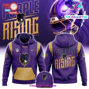 Baltimore Ravens Purple Rising Hoodie