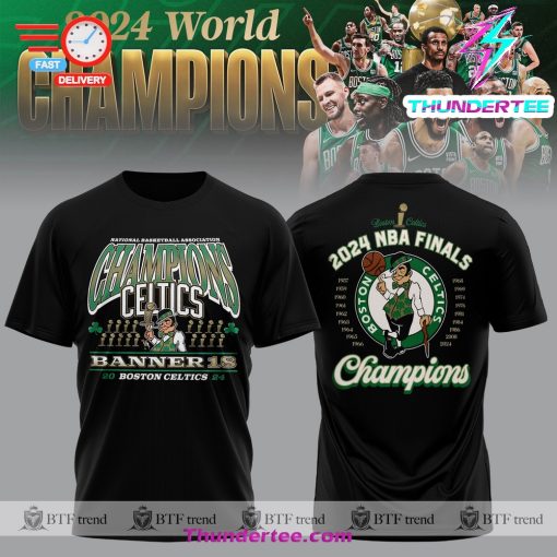 Boston Celtics 2024 NBA Finals 18 Time Champions Shirt