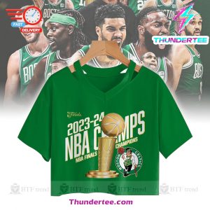 Boston Celtics 2024 NBA Finals Champions Neck Croptop