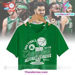 Boston Celtics 2024 NBA Finals Champions Neck Croptop