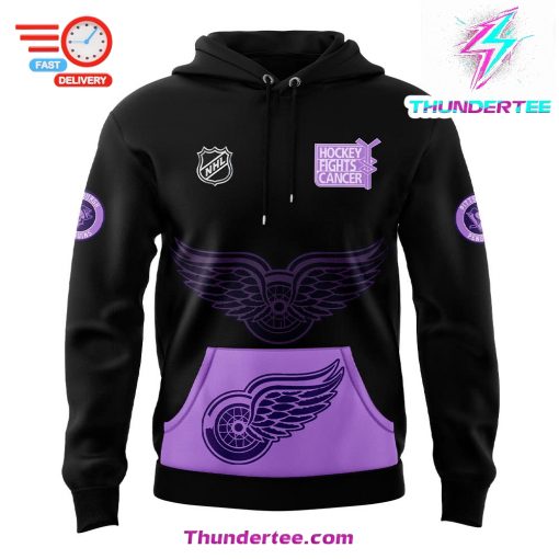 Detroit Red Wings x Hockey Fights Cancer 2024 Hoodie