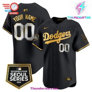 Dodgers 2024 World Tour Seoul Series Patch Vapor Premier Limited Custom Jersey