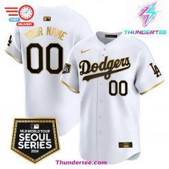 Dodgers 2024 World Tour Seoul Series Patch Vapor Premier Limited Custom Jersey