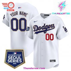 Dodgers 2024 World Tour Seoul Series Patch Vapor Premier Limited Custom Jersey