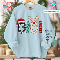 Gigi Grandkids Names Chrismast Sweatshirt