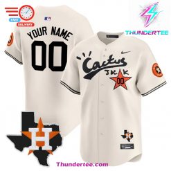 Houston Astros Cactus Jack Patch Vapor Premier Limited Custom Jersey V7