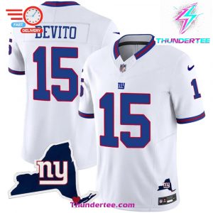 Mens Giants New York State Map Patch Limited Jersey V2