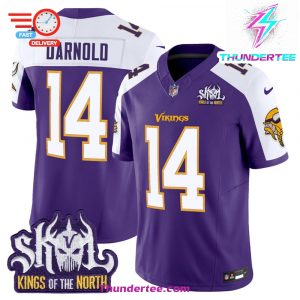 Mens Minnesota Vikings King Of The North Patch Throwback Vapor Limited Jersey All Stitched 1