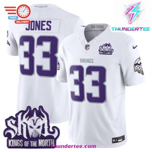 Mens Minnesota Vikings King Of The North Patch Throwback Vapor Limited Jersey All Stitched 5