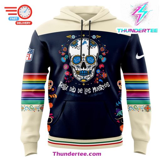 Men’s Nike Detroit Lions 2024 NFL Dia De Los Muertos Premium Limited Pullover Hoodie