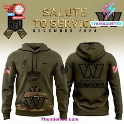 Men’s Washington Commanders Nike Camo 2024 Salute to Service Club Fleece Pullover Hoodie