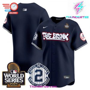 Mens Yankees The Bronx 2024 World Series Vapor Premier Limited Jersey V2