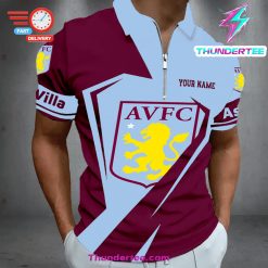 New Aston Villa Zip-Up Polo Limited Edition