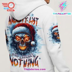 ON THE NAUGHTY LIST SKULL CHRISTMAS ALL OVER PRINT