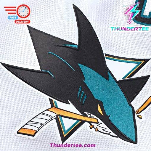 San Jose Sharks Fanatics Away Premium Custom Jersey – White