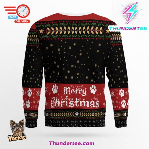 Yorkie Merry Christmas Ugly Sweater