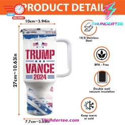 Trump Vance 2024 Fight Fight Fight Tumbler