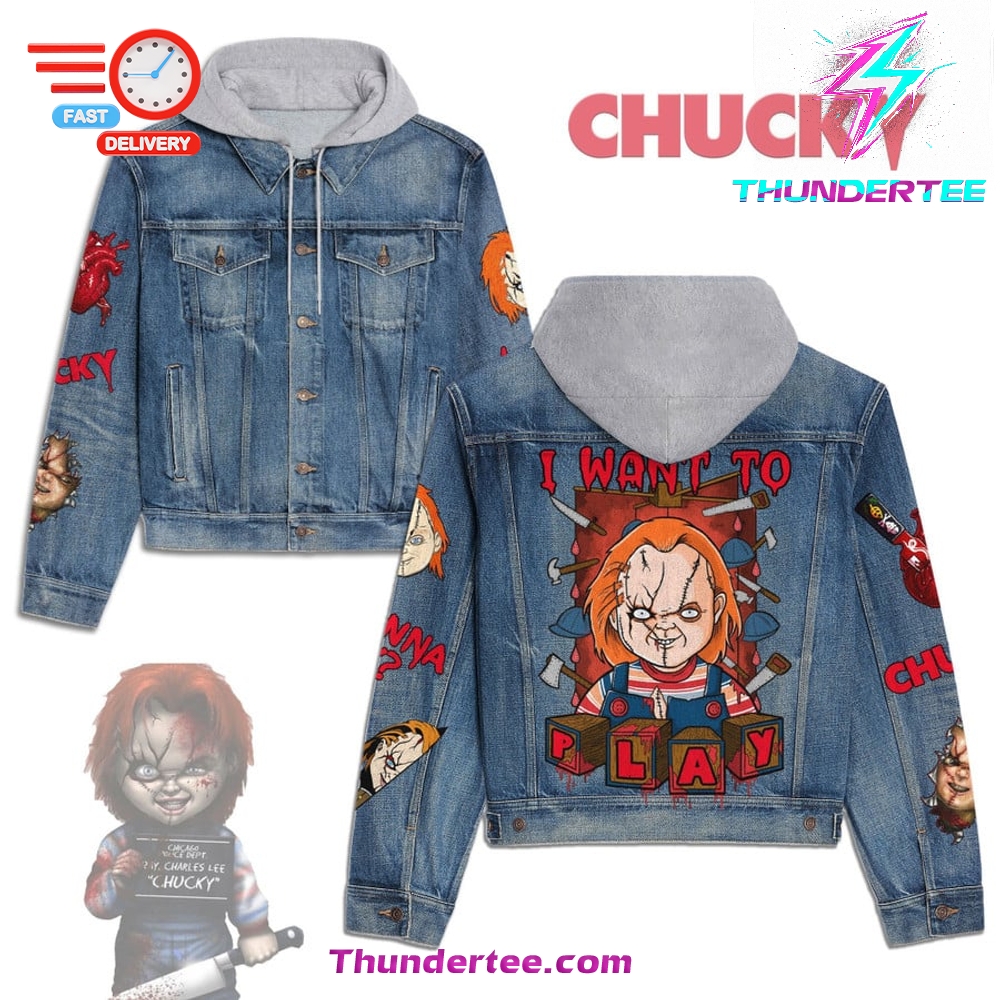 CHUC 100 Fleece Hooded Denim Jacket