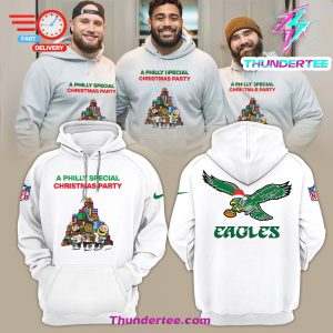 A Philly Special Christmas Party 2024 Raglan Hoodie