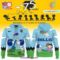 Buffalo Bills X Snoopy Peanuts’ 75th Anniversary Hoodie