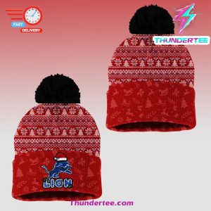 Detroit Lions 2024 Merry Christmas Special Premium Limited Bobble Hat