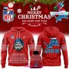 Detroit Lions 2024 Merry Christmas Special Premium Limited Pullover Hoodie x Bobble Hat V2 1