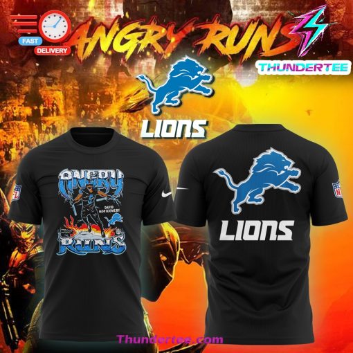 Detroit Lions Nike 2024 Angry Runs Premium Limited Tee