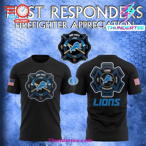 Detroit Lions x 2024 Firefighter Appreciation Night Premium Limited Tee