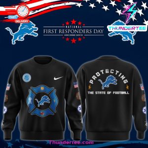 Detroit Lions x 2024 First Responders Day Premium Limited Sweatshirt