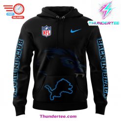 Men’s Nike Back In Black Detroit Lions Football Club Fleece Pullover Hoodie