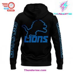 Mens Nike Back In Black Detroit Lions Football Club Fleece Pullover Hoodie