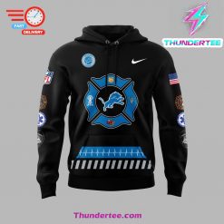 Mens Nike Detroit Lions 2024 First Responders Day Premium Limited Pullover Hoodie 2