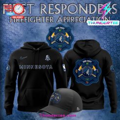 Minnesota Timberwolves x 2024 Firefighter Appreciation Night Premium Limited Hoodie 1