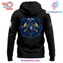 Minnesota Timberwolves x 2024 Firefighter Appreciation Night Premium Limited Hoodie 3