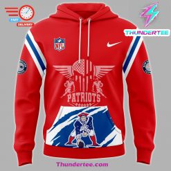 New England Patriots 2024 Throwback threads Premium Limited Pullover Hoodie