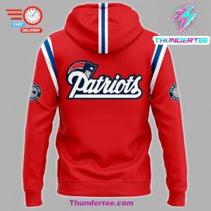 New England Patriots 2024 Throwback threads Premium Limited Pullover Hoodie