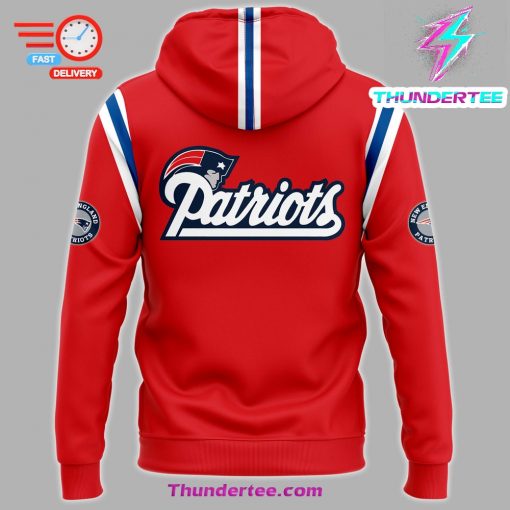 Men’s Nike Blue New England Patriots Throwback Logo Club Fleece Pullover Hoodie