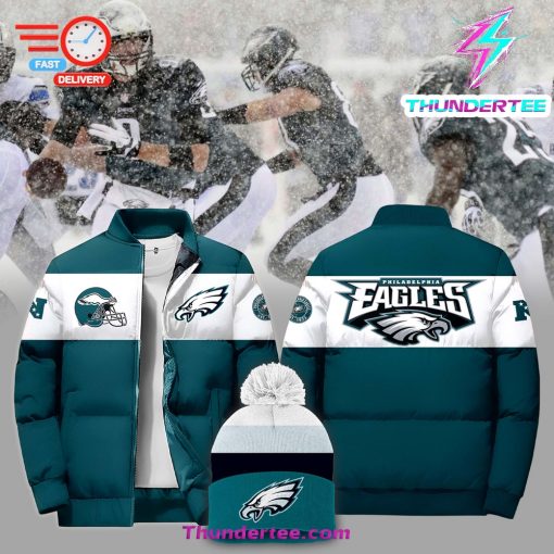 Philadelphia Eagles 2024 Premium Limited 3D Bomber Down Jacket